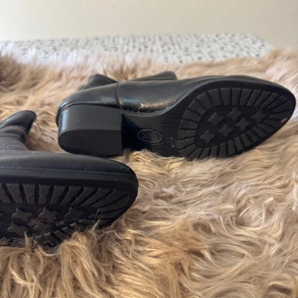 Sofft Black Ankle Boots with Buckle, women’s 7.5​ - Picture 7 of 13